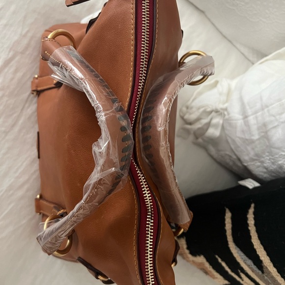 Dooney & Bourke Large Florentine Satchel Natural - Picture 7 of 13